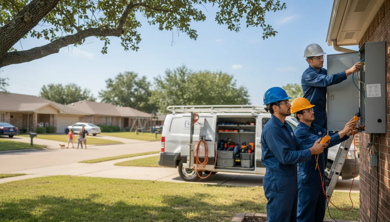 Certified electrician providing emergency electrical services in Moody, AL